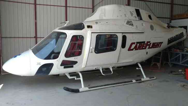 2001 Agusta 119 Fuselage with EMS Interior. Perfect for Parts or Movie Prop