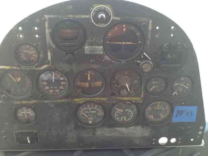 BT-13 Instrument Panel With Instruments, Check Card and More!