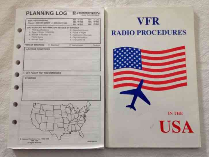 Jeppesen planning flight book VFR radio procedures