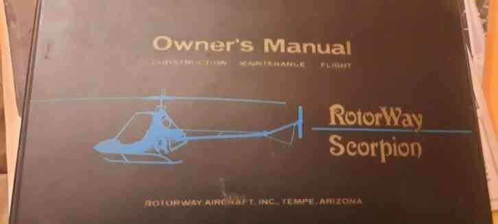 1983 Rotoway Scorpion 133 Helicopter and Parts