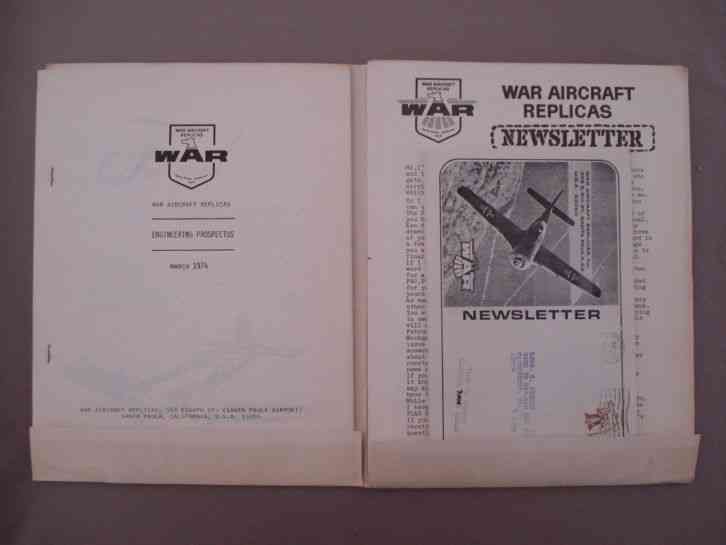 War Aircraft Replicas newsletters